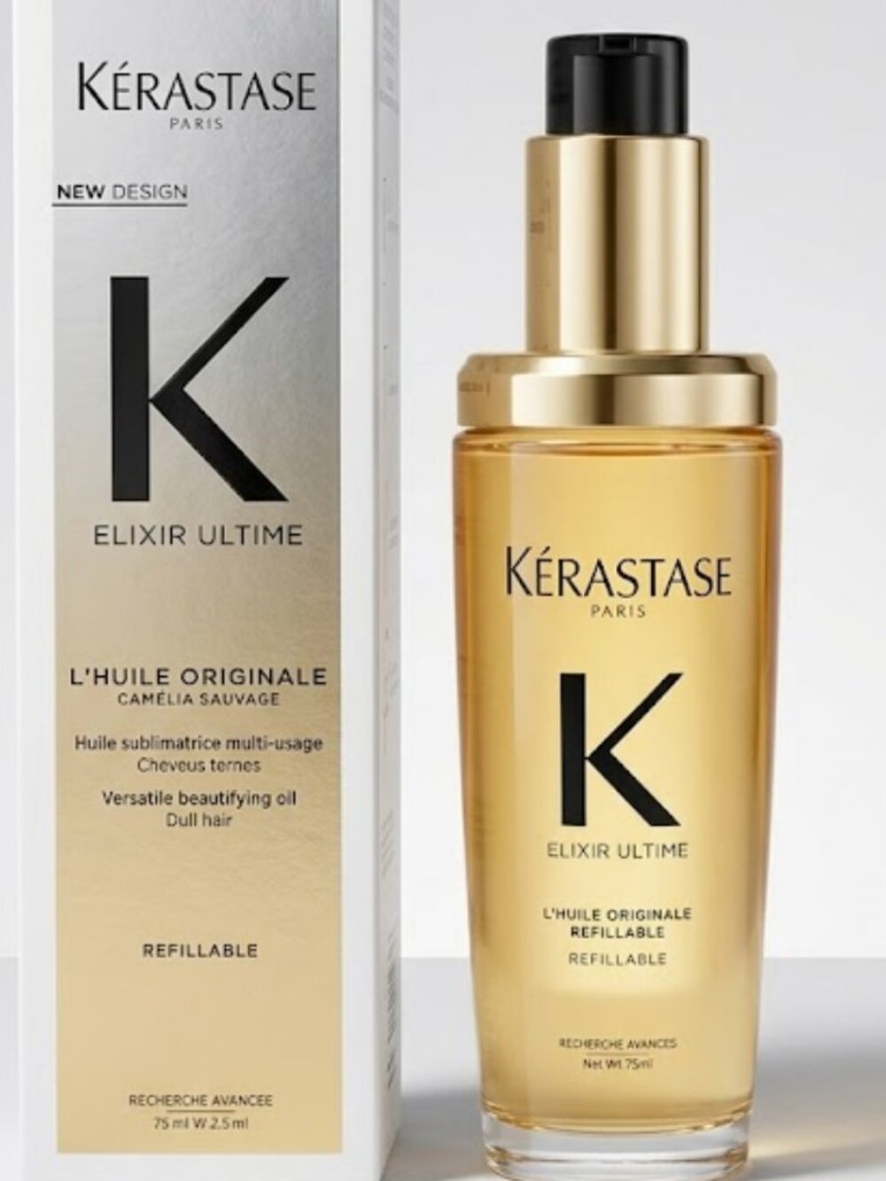 Kérastase Elixir Ultime L’Huile Originale (Refillable) | Iconic Hair Oil | 75ml